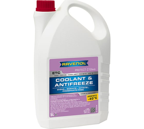 Антифриз RAVENOL ETC Premix -40C Protect C12evo 5 л 1410166-005-01-999 1