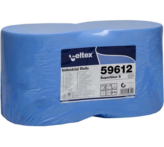 Индустриальная бумага CELTEX SUPERBLUE S 2 рулона (3 слоя, 500 листов в рулоне, лист 22x36 см, синий) С59612