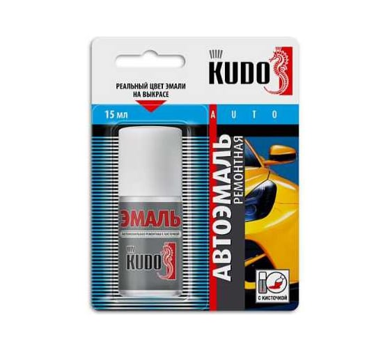 Эмаль автомобильная ремонтная с кисточкой KUDO "Бергамот 302" (металлик) KU-71302 1
