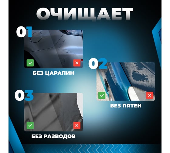 Автошампунь-полироль killaqua Wash&Wax для мойки без воды WSHW500