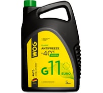 Зеленый антифриз WOG G11 5 кг WGC0104