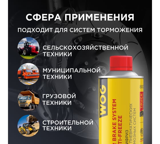 Антифриз для пневмотормозов WOG 800 мл WGC0590