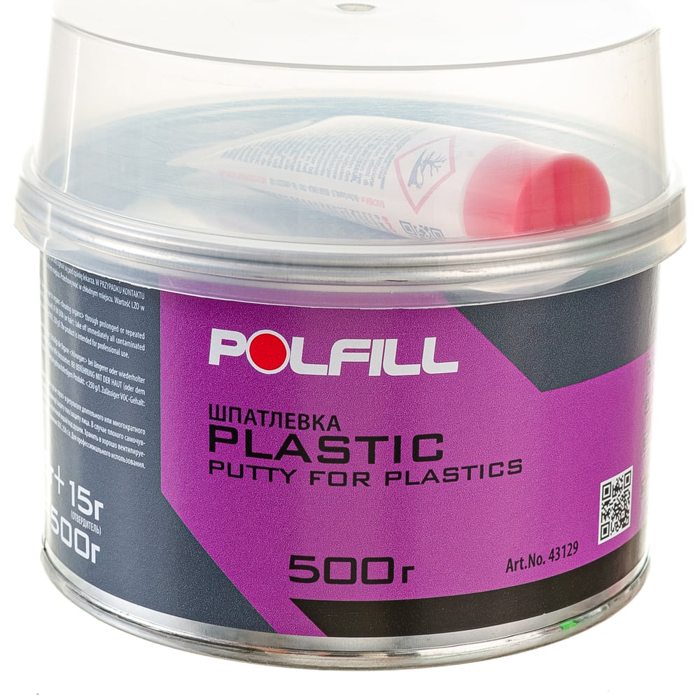 Шпатлевка POLFILL PLASTIC 500 г 13-000013 - выгодная цена, отзывы ...