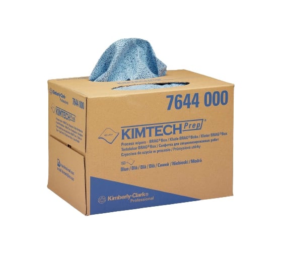 Протирочные салфетки Kimberly-Clark Kimtech упаковка BRAG Box, синий 7644
