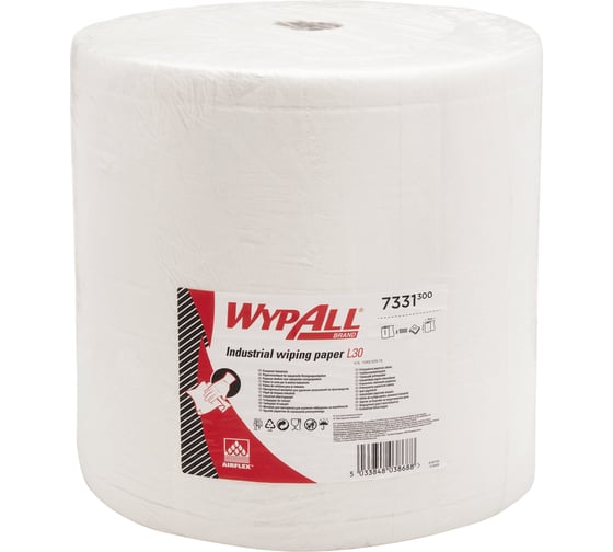 Протирочный материал для удаления загрязнений на производстве Kimberly-Clark WypAll L30 Jumbo Roll 7331 1