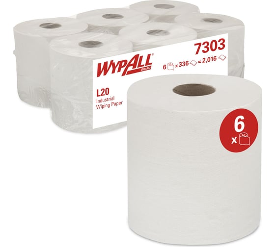 Протирочный материал для удаления загрязнений на производстве Kimberly-Clark WypAll L20 С 7303