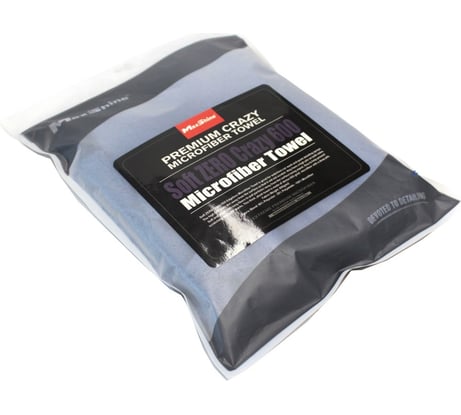 Ультравпитывающее микрофибровое полотенце без краев MaxShine синее, 600 г/м2, 40x60 см 015853