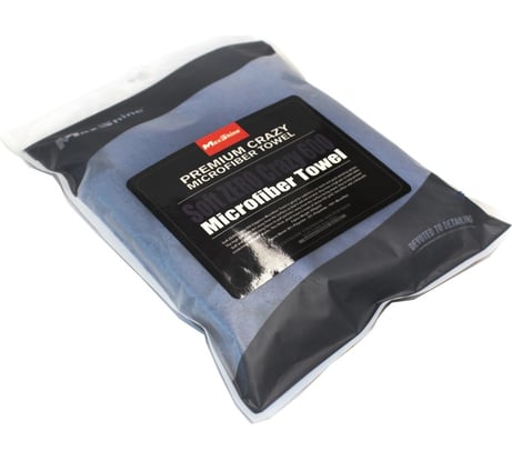 Ультравпитывающая микрофибровая салфетка без краев MaxShine синяя, 40x40 см 10104040B 015852