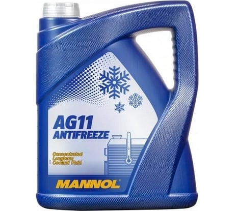 Концентрат антифриз MANNOL ANTIFREEZE LONGTERM AG11 синий, 5 л 2031