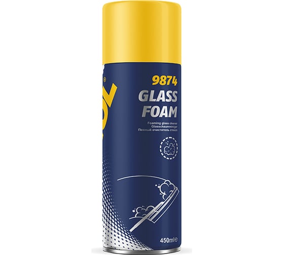 Очиститель пенный  для стекол MANNOL GLASS FOAM 450 мл 2487