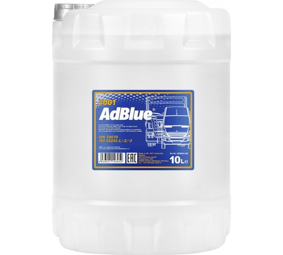 Рабочая жидкость для катализатора SCR MANNOL AdBlue 10 л 2448