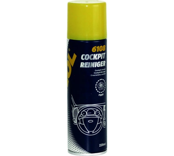 Очиститель приборной панели MANNOL COCKPIT REINIGER ROZE 220 ml, роза 2211
