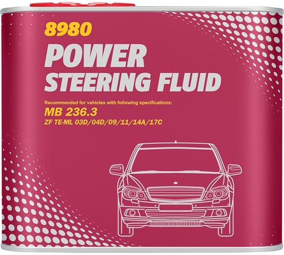 Гидравлическая жидкость MANNOL POWER STEERING FLUID, 0.5 л 2479 1