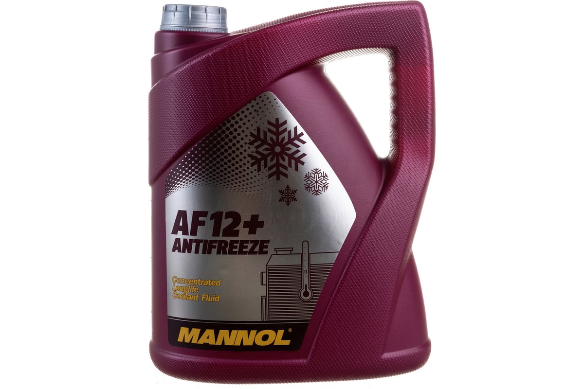 Концентрат антрифриз MANNOL ANTIFREEZE AF12+ LONGLIFE красный, 5 л 2033 -  выгодная цена, отзывы, характеристики, фото - купить в Москве и РФ