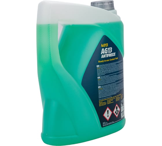 Готовый раствор охлаждающей жидкости MANNOL ANTIFREEZE HIGHTER AG13 зеленый, 5 л 2041
