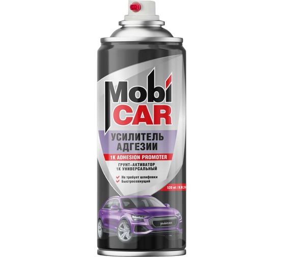 Аэрозольный грунт-усилитель адгезии MobiCAR 1К универсальный, активатор , 520 мл, бесцветный 0541-00 MC