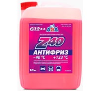 Антифриз AGA готовый к применению, красный, -40С, 10 кг, G-12++ AGA003Z