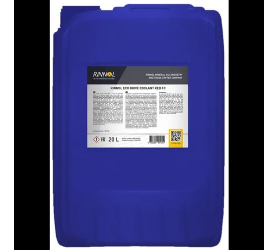 Жидкость охлаждающая RINNOL ECO DRIVE COOLANT RED FC e20L 101152 1