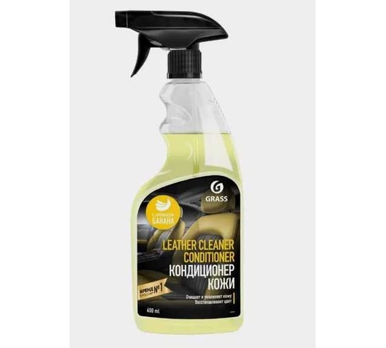 Очиститель-кондиционер кожи Grass Leather Cleaner Conditioner Банан (флакон) 600 110529
