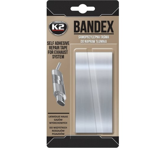 Бандаж для ремонта глушителя K2 BANDEX, 5х100 см B305