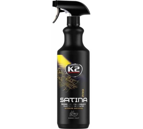 Полироль для пластика K2 SATINA PRO энергия фруктов, спрей 1000мл D50211