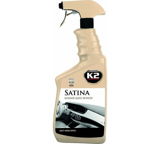 Полироль для пластика K2 GOLD SATINA свежий закат, спрей 770мл + салфетка G417SF 1