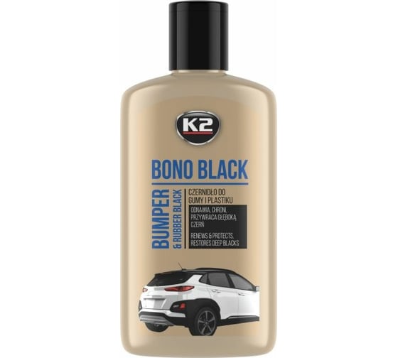 Средство для удаления царапин и восстановления цвета бамперов K2 BONO BLACK, 200 мл K030