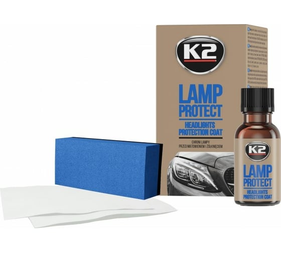 Покрытие защитное для фар K2 LAMP PROTECT 10мл + аппликатор, салфетка K530
