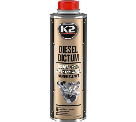 Очиститель топливной системы дизельных двигателей K2 DIESEL DICTUM, 500 мл W325