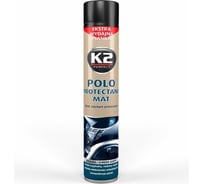 Полироль пластика K2 POLO PROTECTANT MAT новая машина, аэрозоль, 750 мл K418