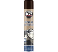 Полироль пластика K2 POLO PROTECTANT MAT кофе, аэрозоль, 750 мл K418KA