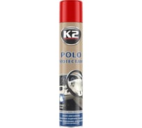 Полироль пластика K2 POLO PROTECTANT MAT клубника, аэрозоль, 750 мл K418TR