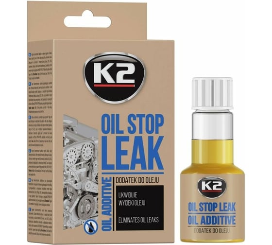 Герметик масляной системы двигателя K2 Stop Leak Oil 50 мл T377