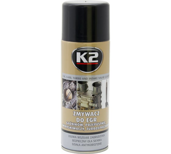 Очиститель карбюратора и дросселя K2 PRO CARB, ERG, TURBO, INTAKE VALVE CLEANER аэрозоль, 400 мл W128
