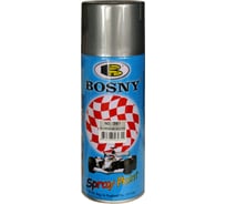 Акриловая аэрозольная краска Bosny серебряный алюминий 600 1500
