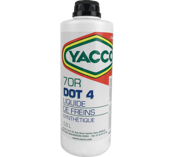 Тормозная жидкость YACCO 70 R DOT 4 500 ML 626071 1