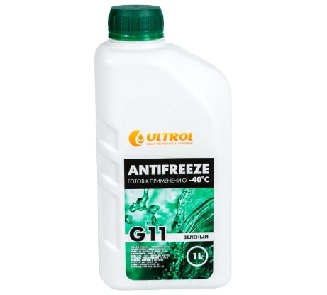 Антифриз ULTROL G11, зелёный, -40С, 1 л 609