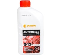 Антифриз ULTROL G12+, красный, -40С, 1 л 654