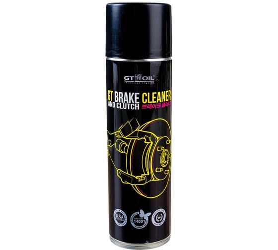 Очиститель тормозов и деталей GT OIL Brake Cleaner спрей, 650 мл 8809059410141 1