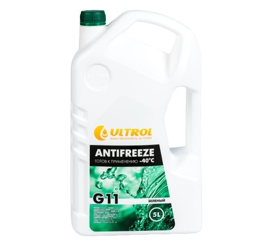Антифриз ULTROL G11, зелёный, -40С, 5 л 616