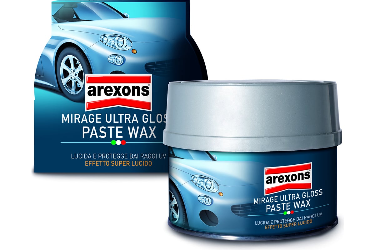 Восковая полироль для покрытия кузова AREXONS Paste Wax Metallic Ultra  Gloss 250 мл 7170 - выгодная цена, отзывы, характеристики, фото - купить в  Москве и РФ