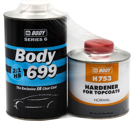Лак HB BODY PROLINE 699 2:1 HS SR (1 л; отвердитель H753 0.5 л; комплект) 6990007531 1