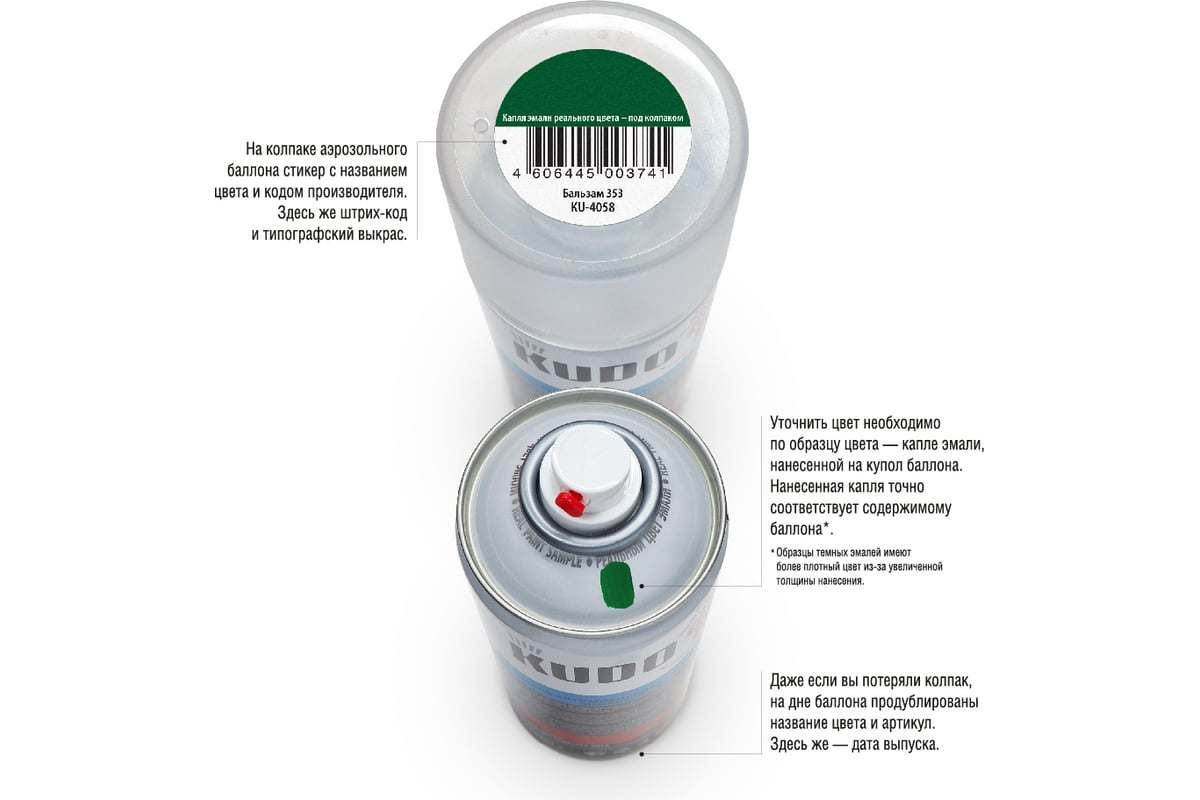 Автомобильная ремонтная краска KUDO Капучино 212 KU-40212 - выгодная цена,  отзывы, характеристики, 1 видео, фото - купить в Москве и РФ