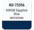 Автомобильная ремонтная эмаль с кисточкой KUDO KIA WGM Sapphire Blue синий металлик KU-73356 2