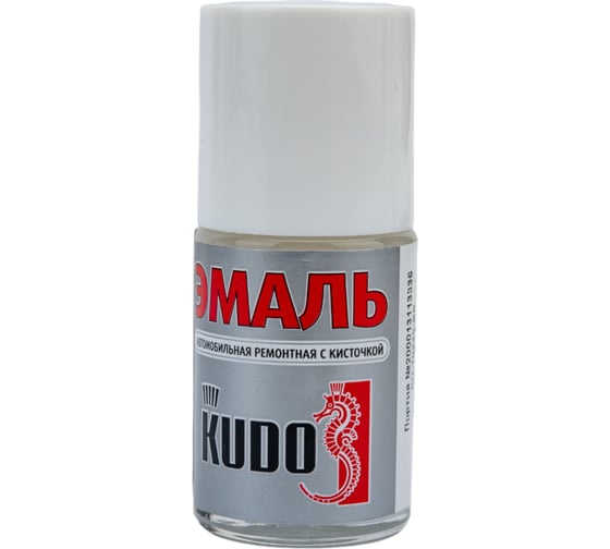 Автомобильная ремонтная эмаль с кисточкой KUDO Белое облако 240 KU-70240-BB