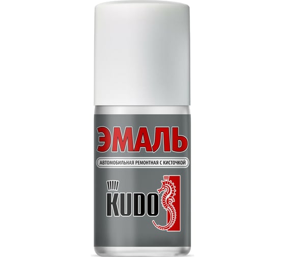 Автомобильная ремонтная эмаль с кисточкой KUDO Белый 201 KU-70201-BB 19698418