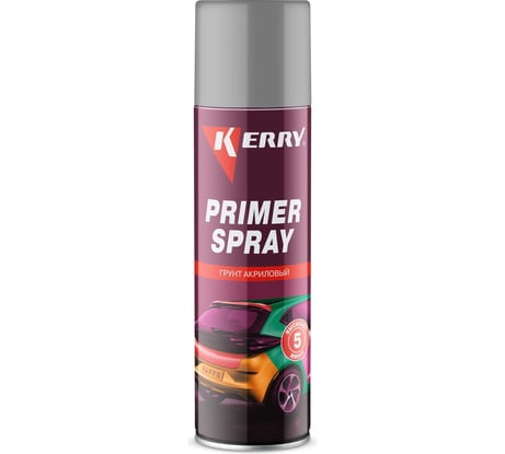 Акриловый грунт KERRY серый KR-006-1