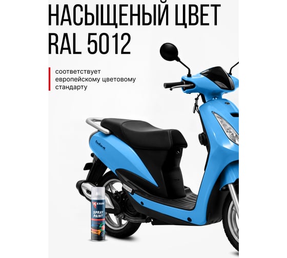 Акриловая глянцевая эмаль KERRY голубая KR-016