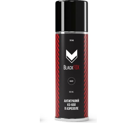 Антигравий BlackFox KS-650, черный 650мл 79740
