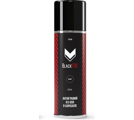 Антигравий BlackFox KS-650, черный 650мл 79740